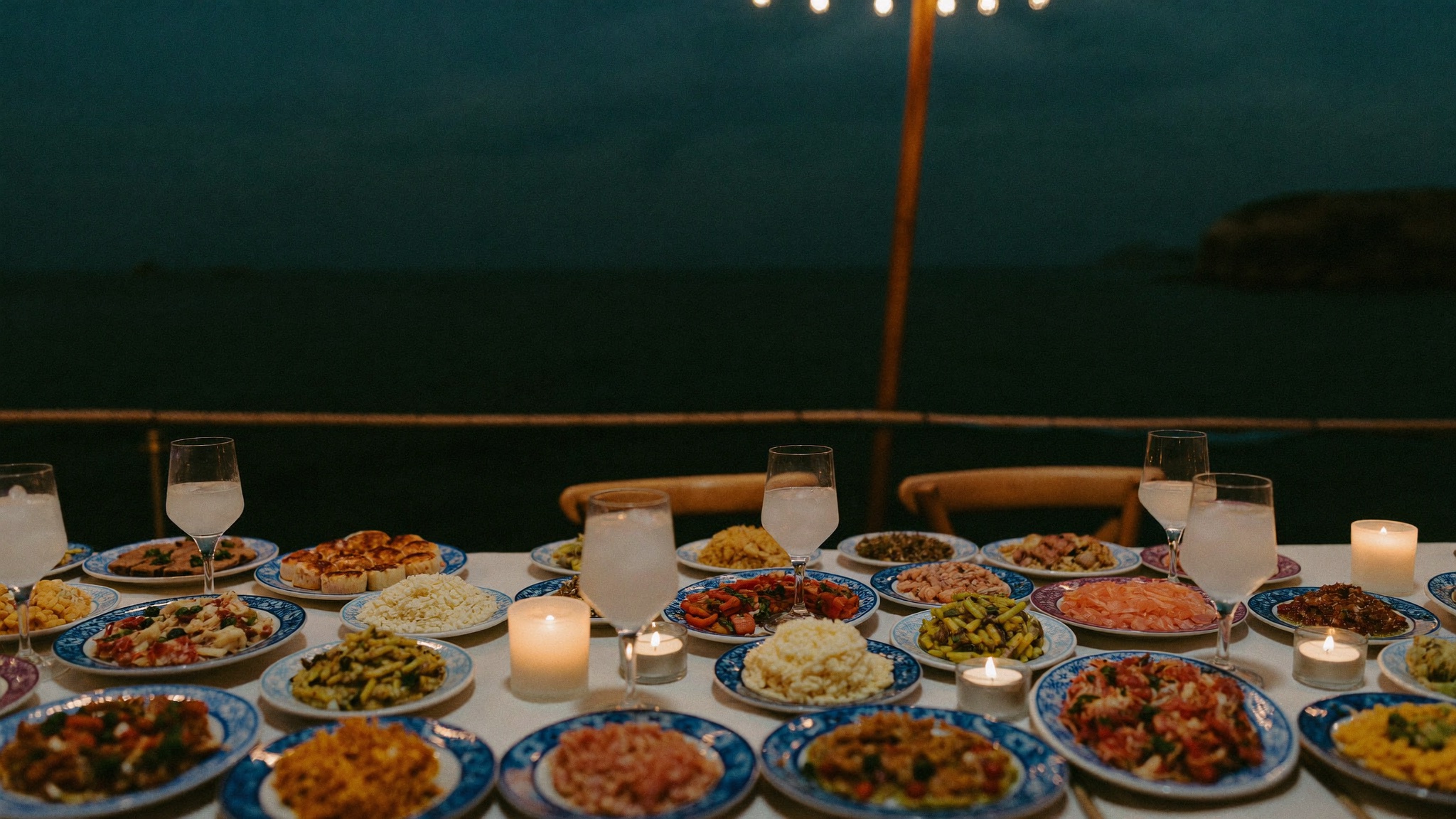 Gece meyhane sofrası